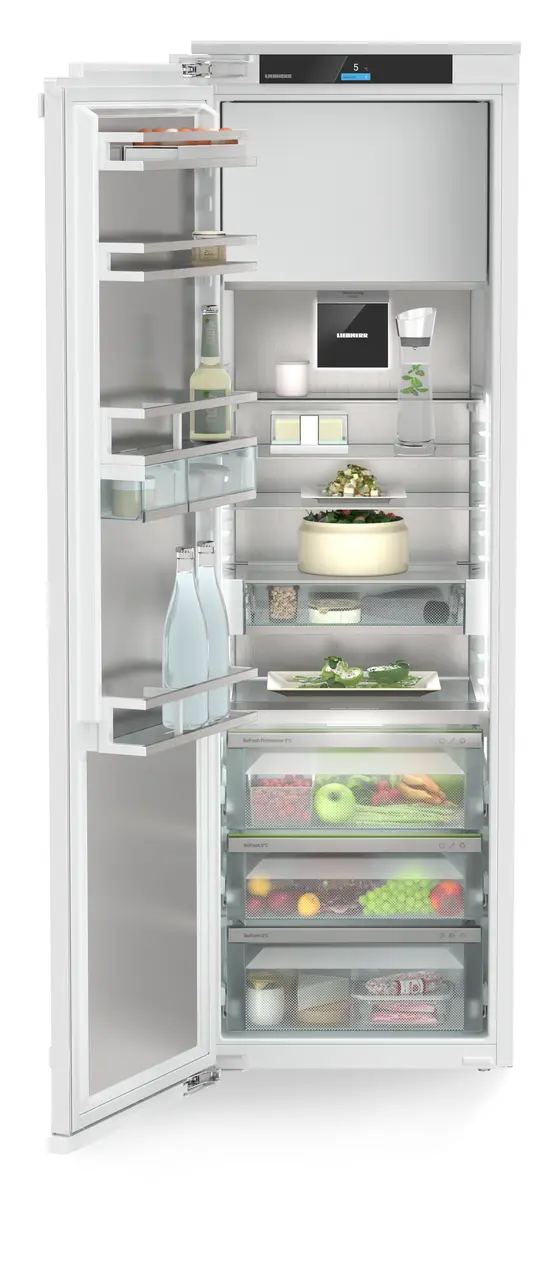 Product image, Perspective: straight open decorated, Integrierbarer Kühlschrank mit BioFresh Professional und AutoDoor