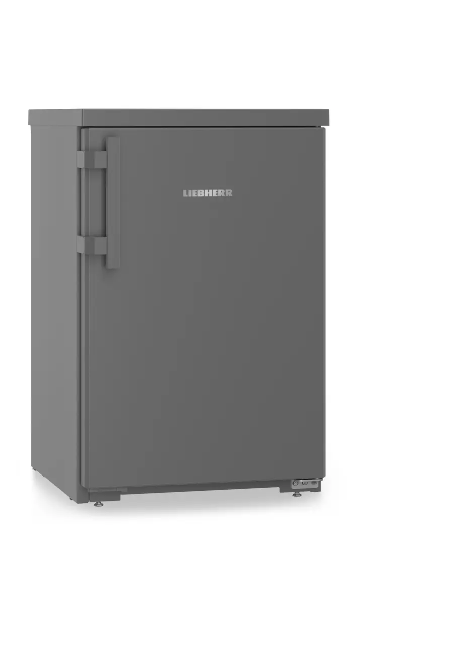 Product image, Perspective: oblique closed empty, Table top refrigerator, Casing colour: DarkGrey, Door colour: DarkGrey