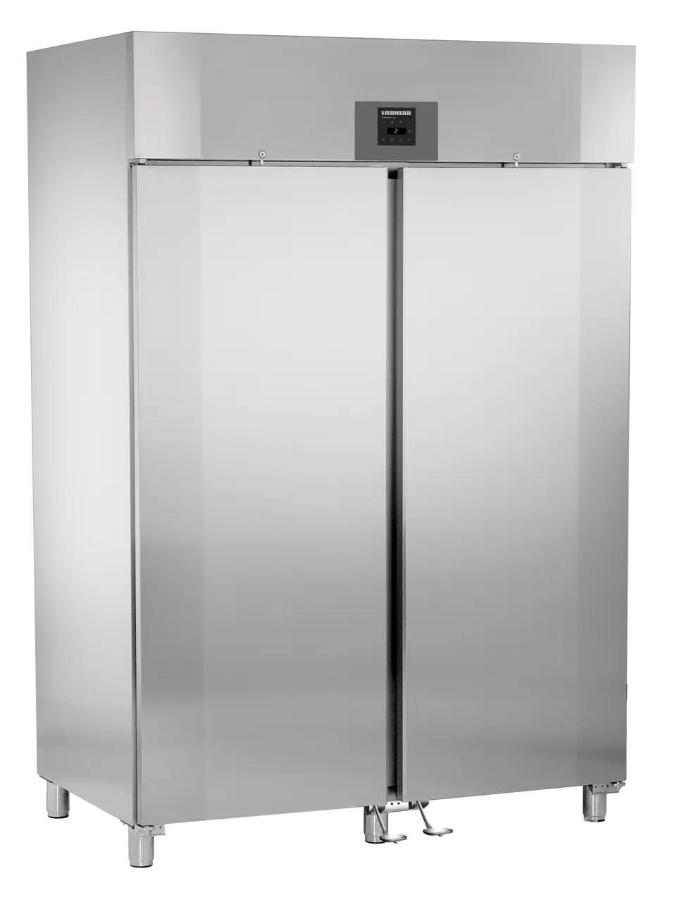 Product image, Perspective: oblique closed, Forced-air refrigerator GN 2/1, Casing colour: stainless steel