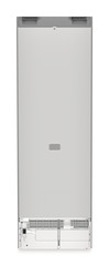 Product image, Perspective: back side, Freestanding fridge with EasyFresh, Casing colour: silver, Door colour: stainless steel