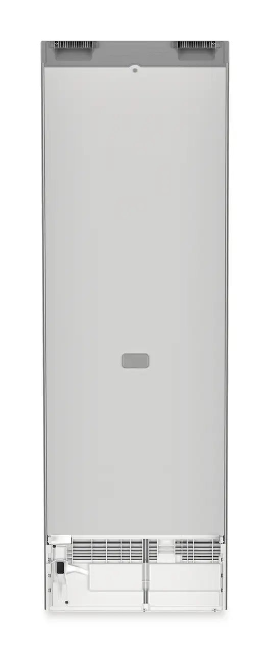 Product image, Perspective: back side, Freestanding fridge with EasyFresh, Casing colour: silver, Door colour: stainless steel