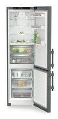 Obrázok produktu, Perspektíva: Spredu, spotrebič otvorený, dekorovaný, Kombinácia chladničky a mrazničky s BioFresh a NoFrost