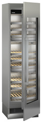 Product image, Perspective: oblique half-open empty, Built-in multi-temperature wine cabinet, Casing colour: grey
