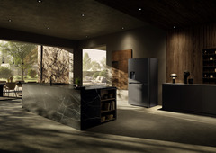 Termékkép, Perspektíva: Környezet, 4 ajtós francia ajtós hűtő-fagyasztó víz- és jégkocka adagolóval