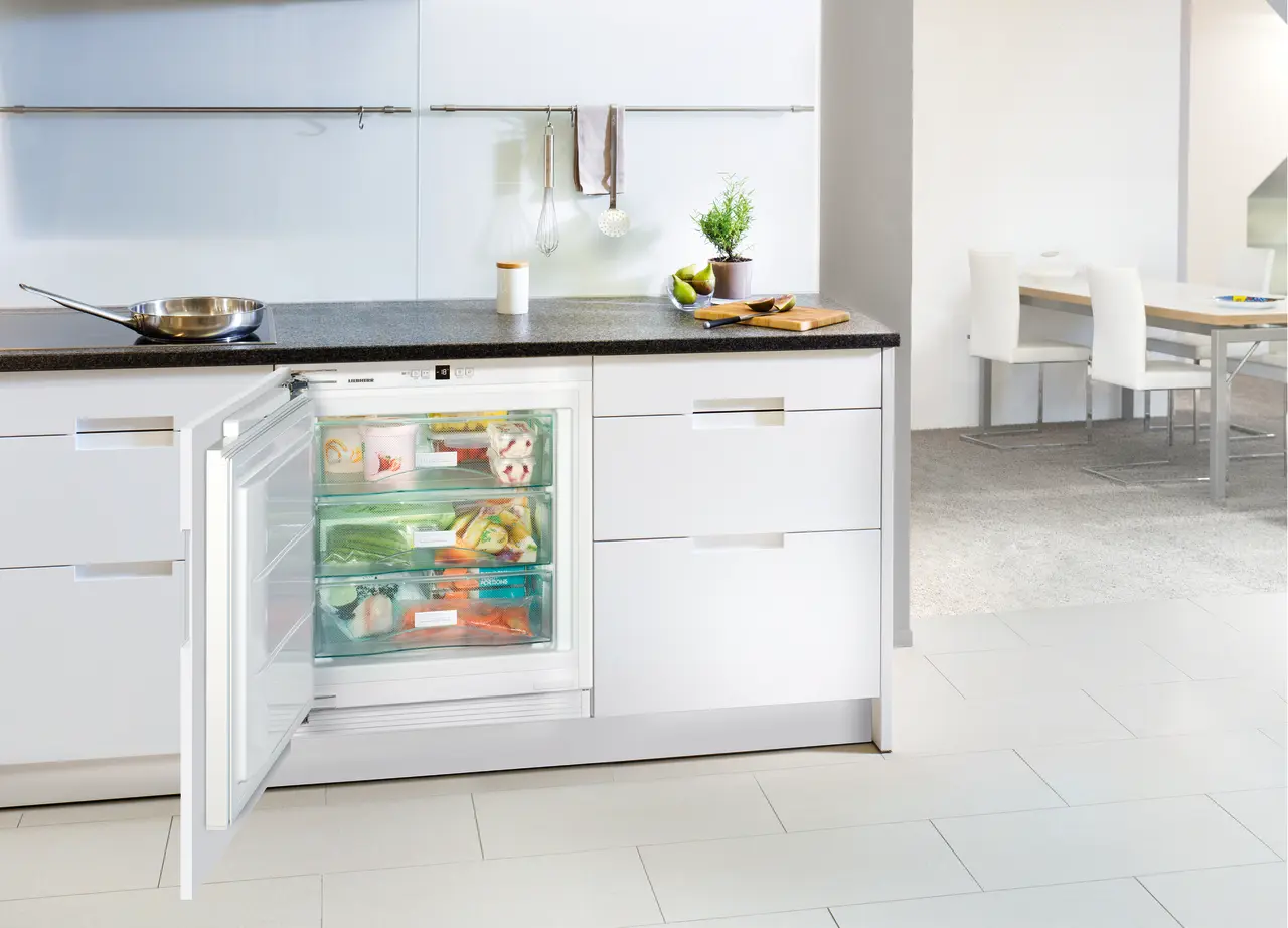 Product image, Perspective: milieu, Under-worktop freezer for integrated use