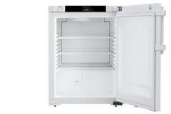 Image de produit, Perspective: Droit ouvert vide, Réfrigérateur de laboratoire avec réfrigération par air pulsé, Couleur de l’habillage: blanc, Couleur de porte: blanc