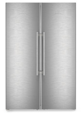 Product image, Perspective: straight closed, Side-by-Side combination, Casing colour: stainless steel, Door colour: stainless steel