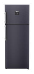Product image, Perspective: straight closed, Fridge-freezer with NoFrost, Casing colour: grey, Door colour: Cobalt Steel