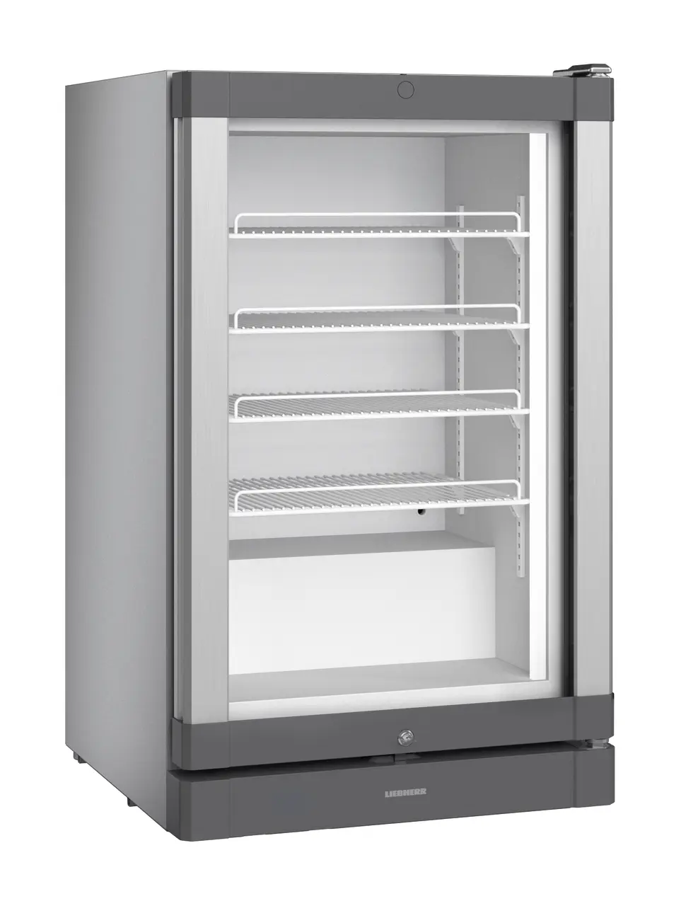 Product image, Perspective: oblique closed empty, Counter top freezer with static cooling, Casing colour: silver