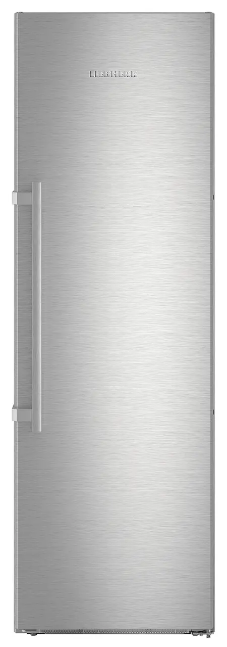 Product image, Perspective: straight closed, Freestanding freezer with NoFrost, Casing colour: stainless steel, Door colour: stainless steel