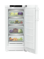 Produkt-Bild, Perspektive: gerade offen dekoriert, Vollraum-BioFresh-Kühlschrank, Gehäusefarbe: Weiß, Türfarbe: Weiß