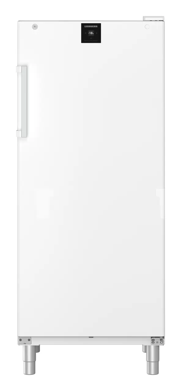 Obrázek výrobku, Perspektiva: Přímý zavřený prázdný, Volne stojící mraznicka s NoFrost, Barva skříně: bílá, Barva dveří: bílá