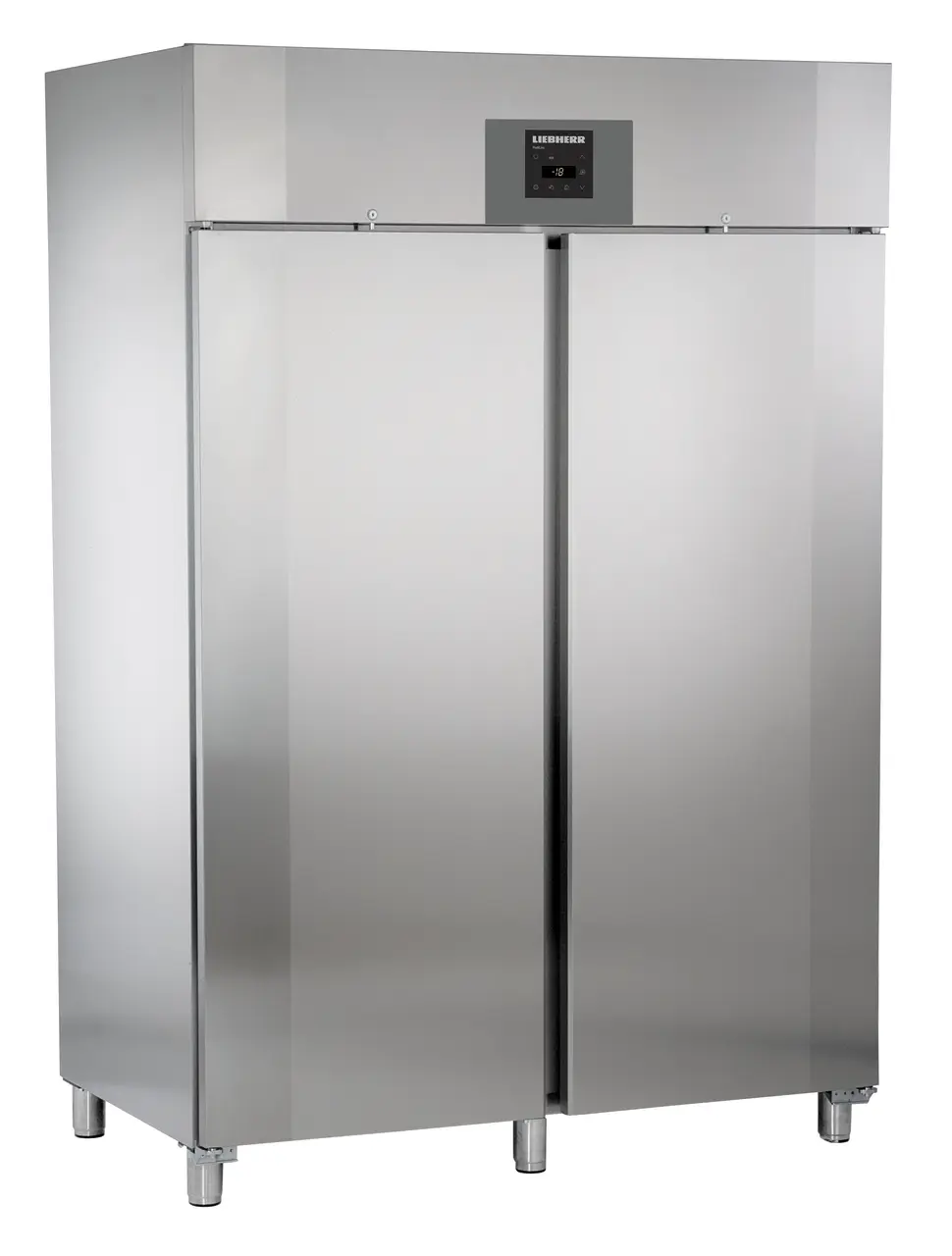 Product image, Perspective: oblique closed, Forced-air freezer GN 2/1, Casing colour: stainless steel