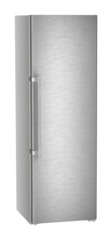 Product image, Perspective: oblique closed, Freestanding fridge with EasyFresh, Casing colour: silver, Door colour: stainless steel
