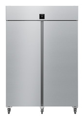 Product image, Perspective: straight closed, Forced-air refrigerator GN 2/1, Casing colour: stainless steel, Door colour: stainless steel