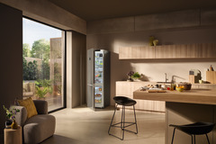 Obrázek výrobku, Perspektiva: Okolí, Kombinovaná chladnička s mrazničkou s technologií BioFresh Professional a NoFrost, Barva skříně: nerezová ocel, Barva dveří: nerezová ocel