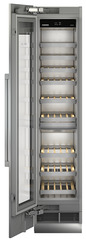 Product image, Perspective: straight open empty, Built-in multi-temperature wine cabinet, Casing colour: grey