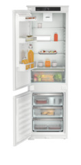 Product image, Perspective: straight open decorated, Integrable fridge-freezer with EasyFresh and NoFrost