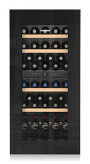 Product image, Perspective: straight closed decorated, Built-in multi-temperature wine cabinet, Casing colour: silver, Door colour: GlassBlack