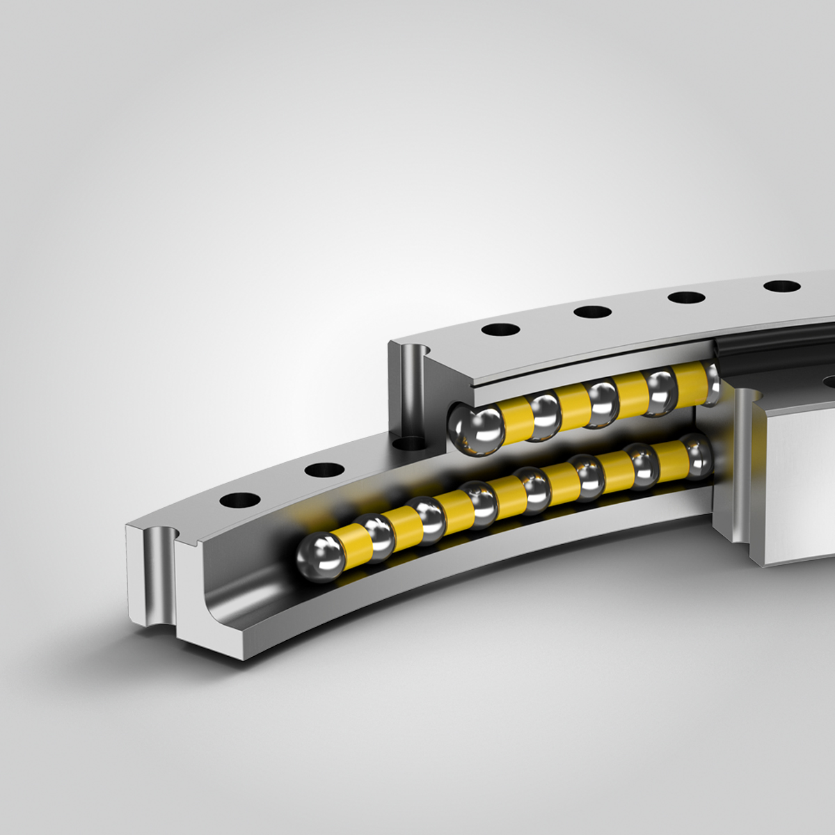 Liebherr-Components Biberach GmbH Slewing bearing for telescopic access bridges / gangways