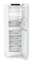 Produkt-Bild, Perspektive: schräg offen leer, Kühl-Gefrierkombination mit EasyFresh und NoFrost, Gehäusefarbe: Weiß, Türfarbe: Weiß