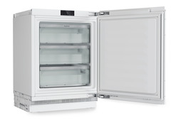 Produkt-Bild, Perspektive: schräg offen leer, Dekorfähiger Unterbau-Gefrierschrank