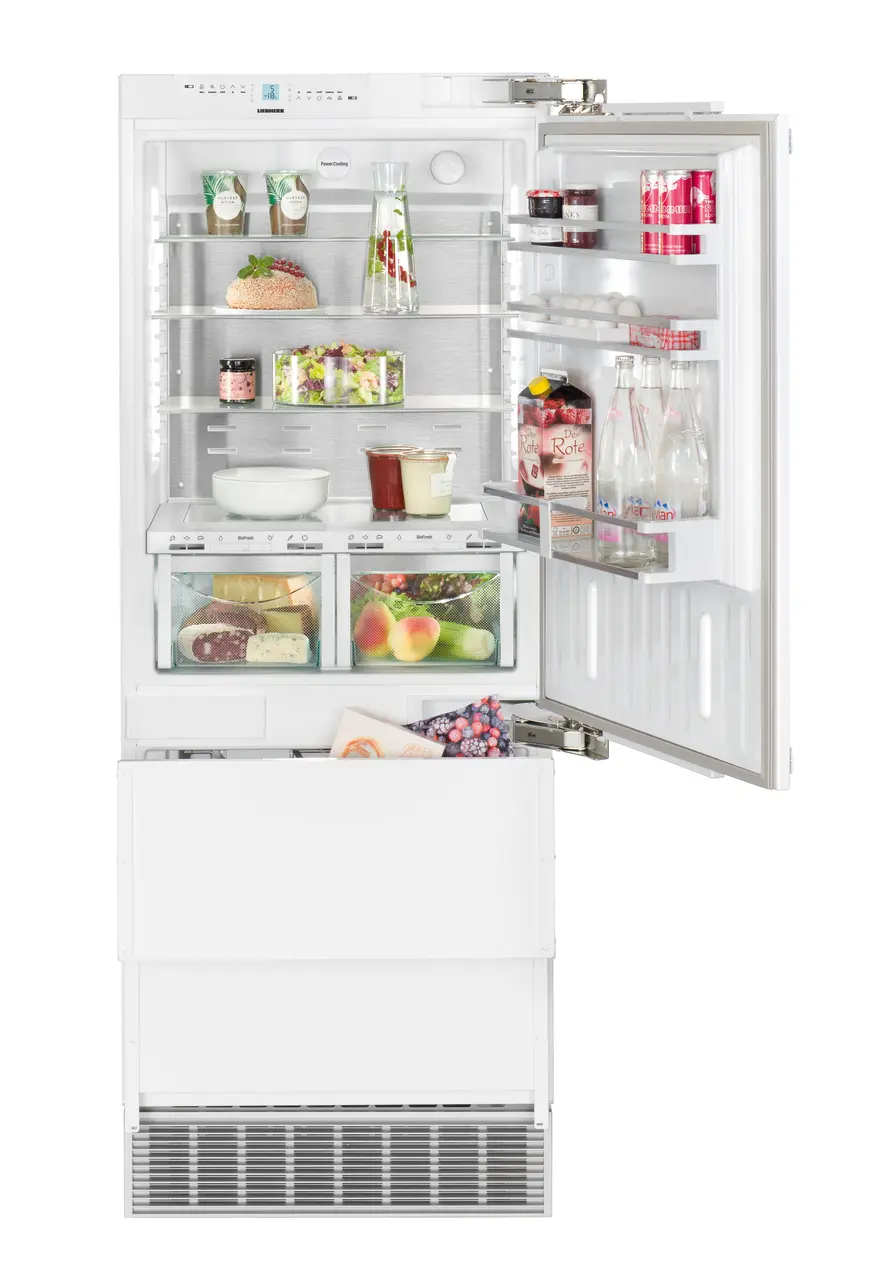 Product image, Perspective: special form, Combined refrigerator-freezer with BioFresh and NoFrost for integrated use
