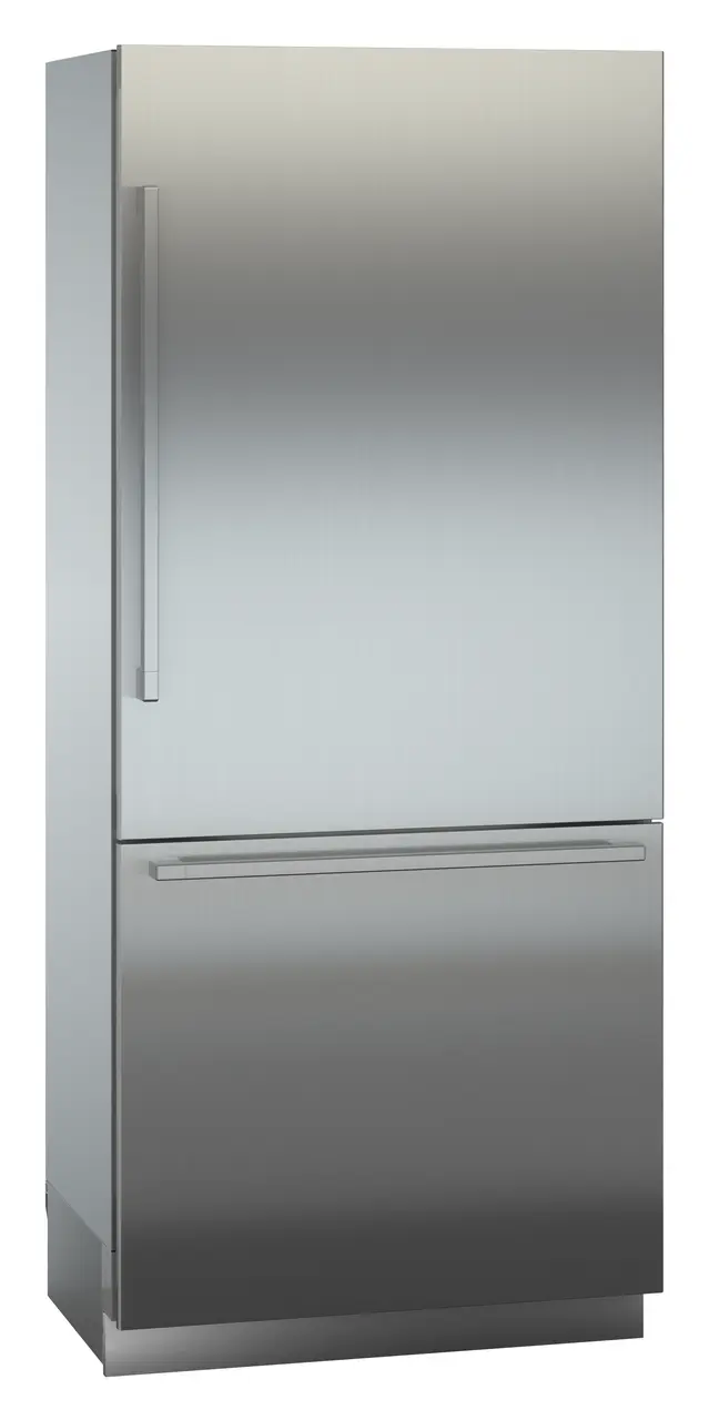 Product image, Perspective: oblique closed, Combined refrigerator-freezer with BioFresh and NoFrost for integrated use