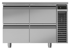 Product image, Perspective: straight closed, Cooling counter with dynamic cooling, Casing colour: stainless steel, Door colour: stainless steel