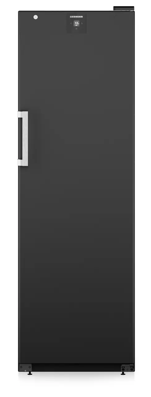 Immagine del prodotto, Prospettiva: Frontale chiuso vuoto, Armadio per vini, Colore della struttura: nero, Colore della porta: nero