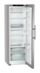 Produktbild, Perspektiv: Vinklad, öppen, tom, Fristående kylskåp med EasyFresh