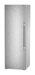 Product image, Perspective: oblique closed, Freestanding freezer with NoFrost and IceTower, Casing colour: stainless steel, Door colour: stainless steel
