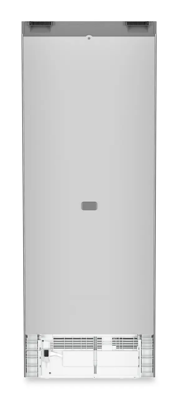 Product image, Perspective: back side, Fridge-freezer with BioFresh and NoFrost, Casing colour: silver, Door colour: stainless steel