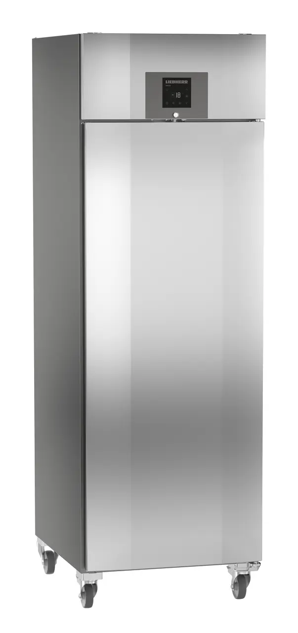 Product image, Perspective: oblique closed, Forced-air freezer GN 2/1, Casing colour: stainless steel look