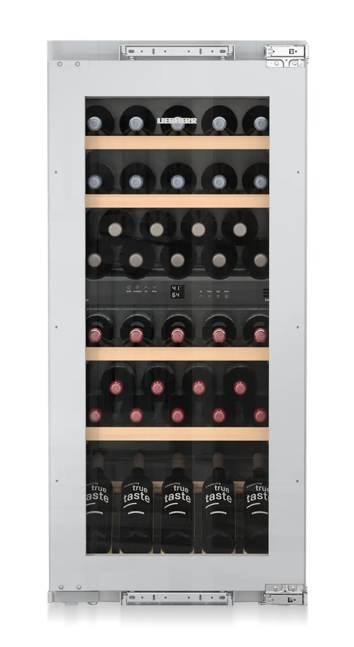 Product image, Perspective: straight closed decorated, Built-in multi-temperature wine cabinet, Casing colour: silver