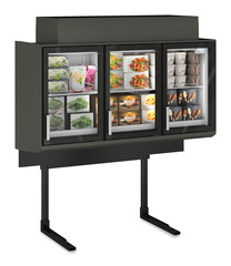 Produkt-Bild, Perspektive: Sonderform, Supermarkt-Freezer-Top, Gehäusefarbe: Grau