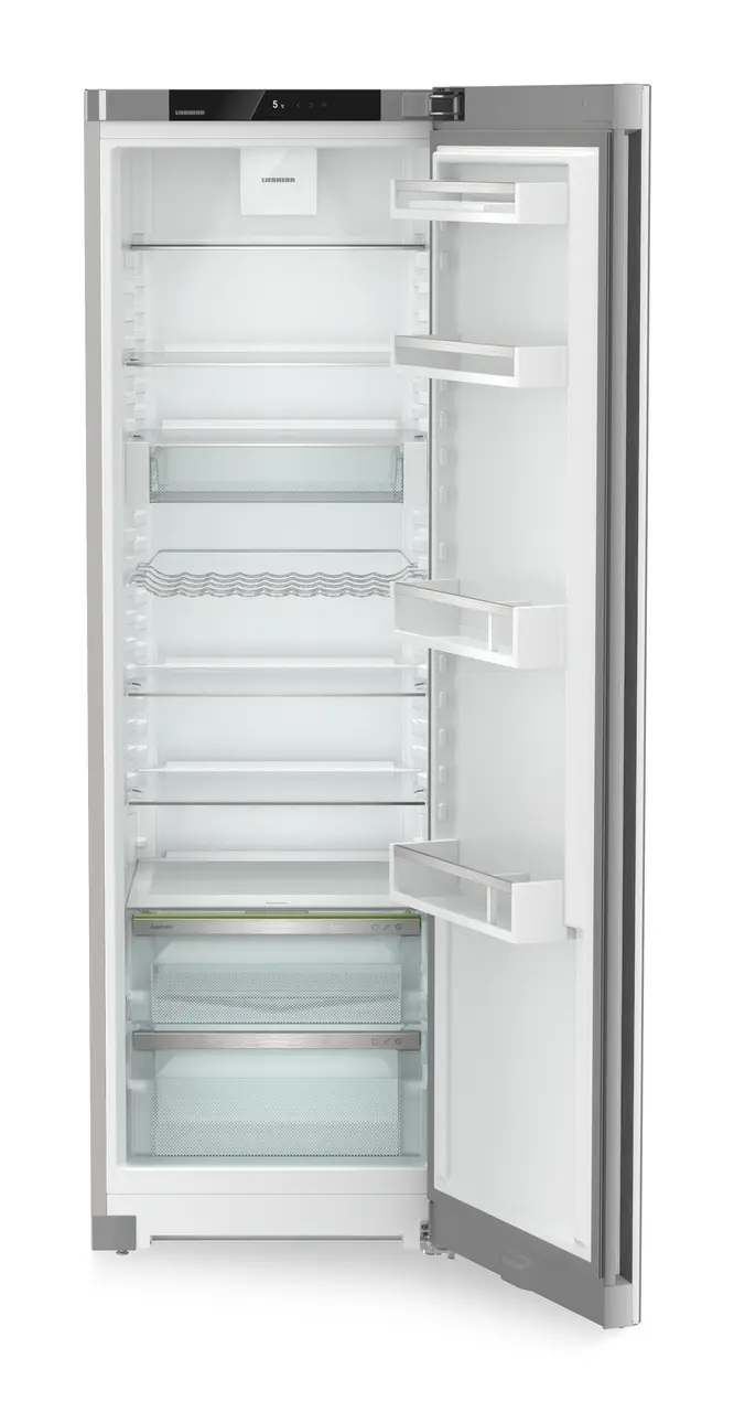 Produktbild, Perspektiv: Framifrån, öppen, tom, Fristående kylskåp med EasyFresh