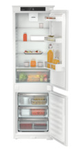 Product image, Perspective: straight open decorated, Integrable fridge-freezer with EasyFresh and SmartFrost