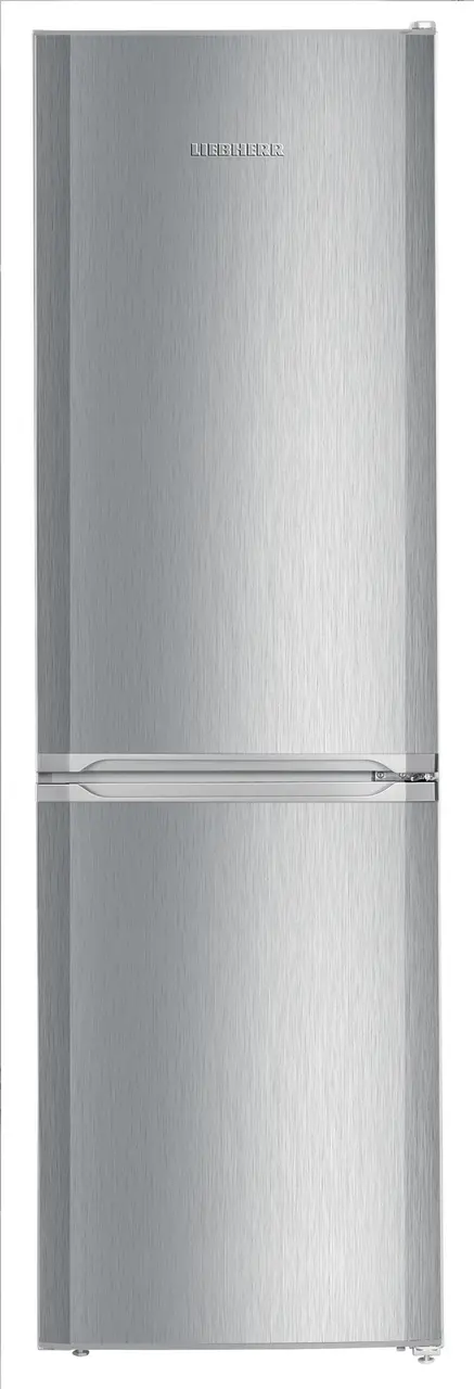 Product image, Perspective: straight closed, Automatic refrigerator-freezer with SmartFrost, Casing colour: silver, Door colour: stainless steel look