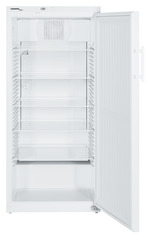 Product image, Perspective: straight open empty, Lab refrigerator with mechanical control system, Casing colour: white