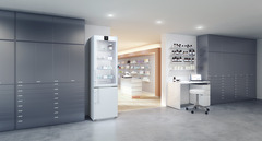 Produkt-Bild, Perspektive: Milieu, Labor-Kühl-Gefrierkombination mit NoFrost, Gehäusefarbe: Weiß, Türfarbe: Weiß