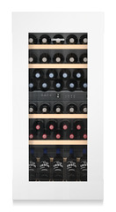 Product image, Perspective: straight closed decorated, Built-in multi-temperature wine cabinet, Casing colour: silver, Door colour: white