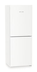 Product image, Perspective: oblique closed, Combined fridge-freezers with EasyFresh and NoFrost, Casing colour: white, Door colour: white
