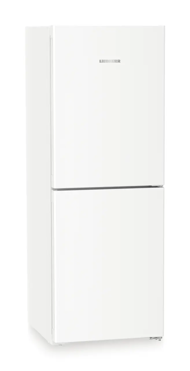 Product image, Perspective: oblique closed, Combined fridge-freezers with EasyFresh and NoFrost, Casing colour: white, Door colour: white