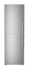 Product image, Perspective: straight closed, Combination with NoFrost freezer compartment and full-space BioFresh, Casing colour: silver, Door colour: stainless steel
