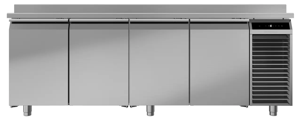 Image de produit, Perspective: Droit fermé, Table de congélation avec réfrigération dynamique, Couleur de l’habillage: acier inox, Couleur de porte: acier inox