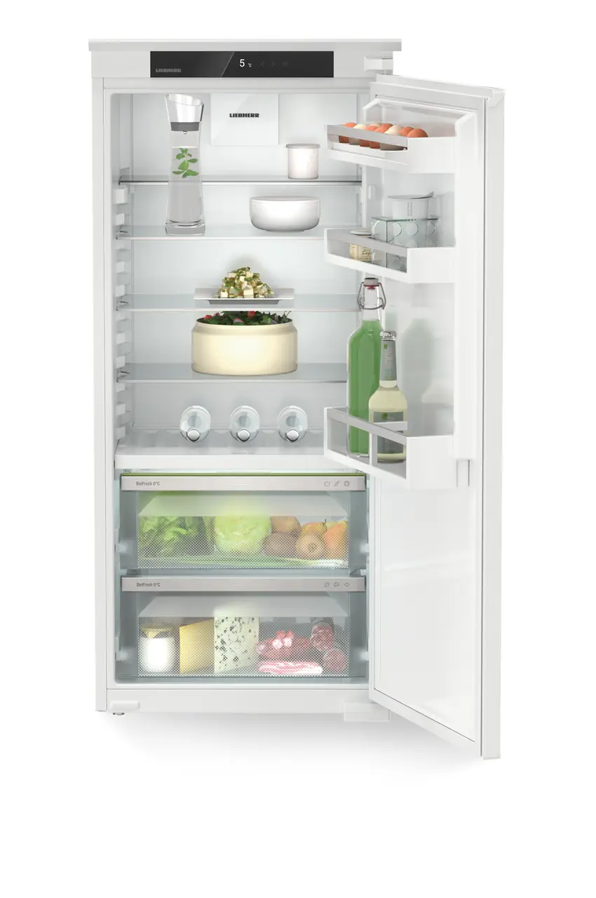 Product image, Perspective: straight open decorated, Refrigerator with BioFresh for integrated use