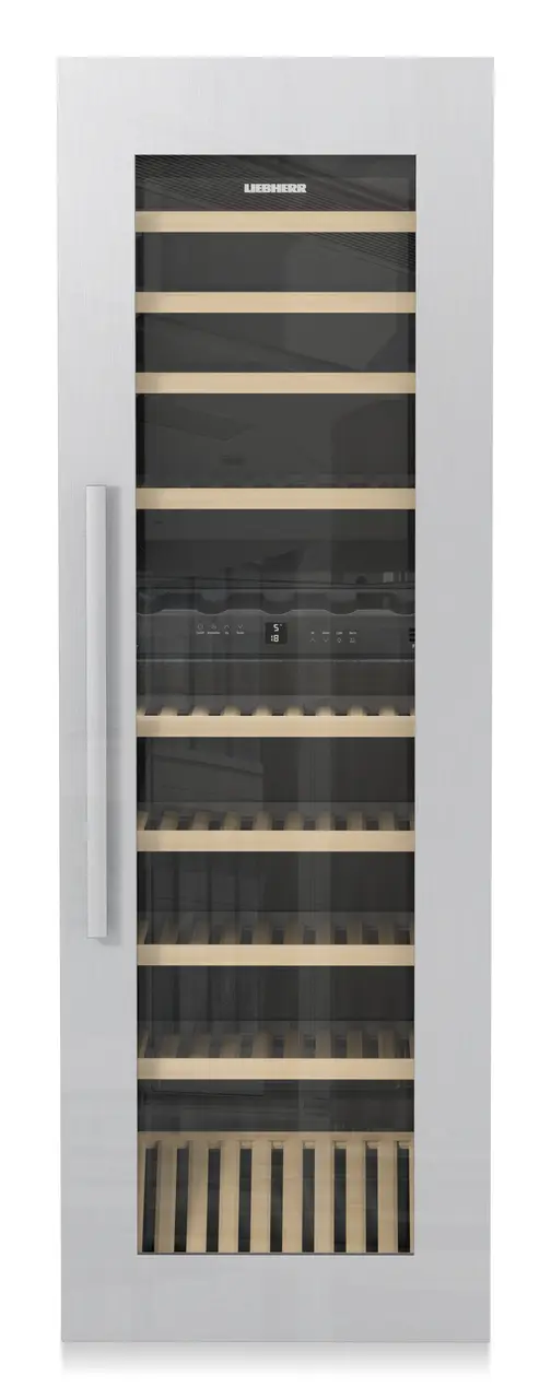 Product image, Perspective: special form, Built-in multi-temperature wine cabinet, Casing colour: silver, Door colour: -
