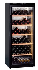 Product image, Perspective: special form, Wine storage cabinet, Casing colour: black, Door colour: black