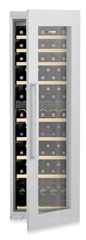 Product image, Perspective: special form, Built-in multi-temperature wine cabinet, Casing colour: silver, Door colour: -